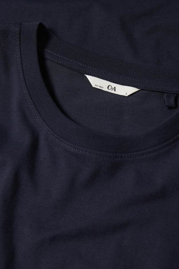 Bărbați - Tricou - regular fit - albastru închis