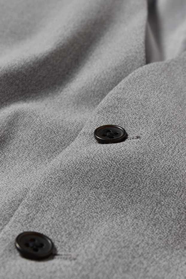 Uomo - Gilet coordinabile - slim fit - Flex - LYCRA® - grigio chiaro melange