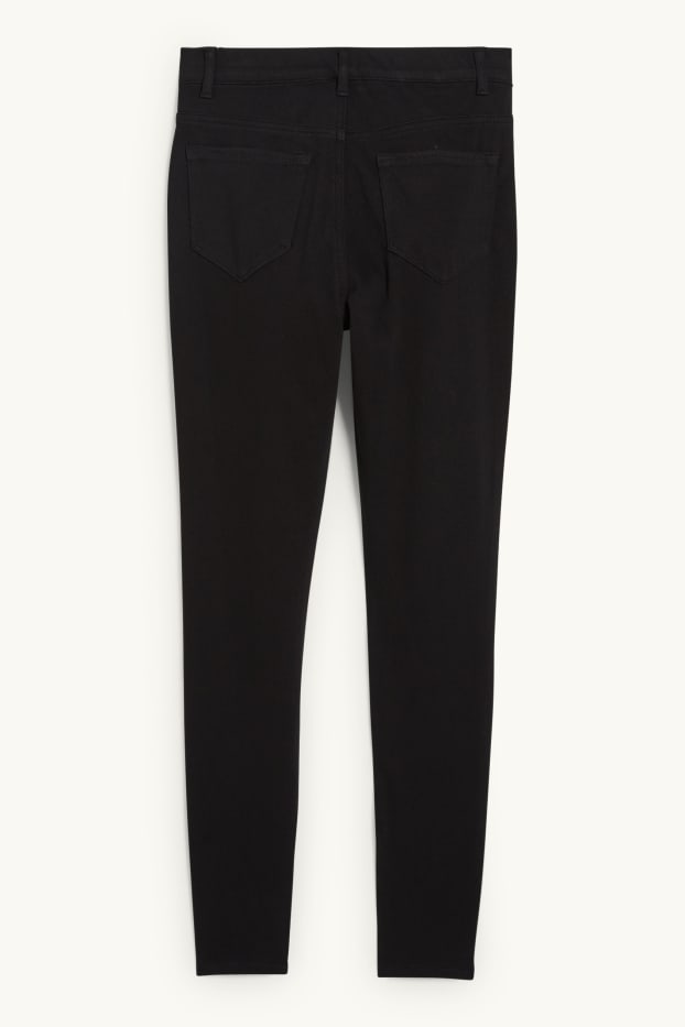 Dames - Broek - high waist - skinny fit - 4 Way Stretch - zwart