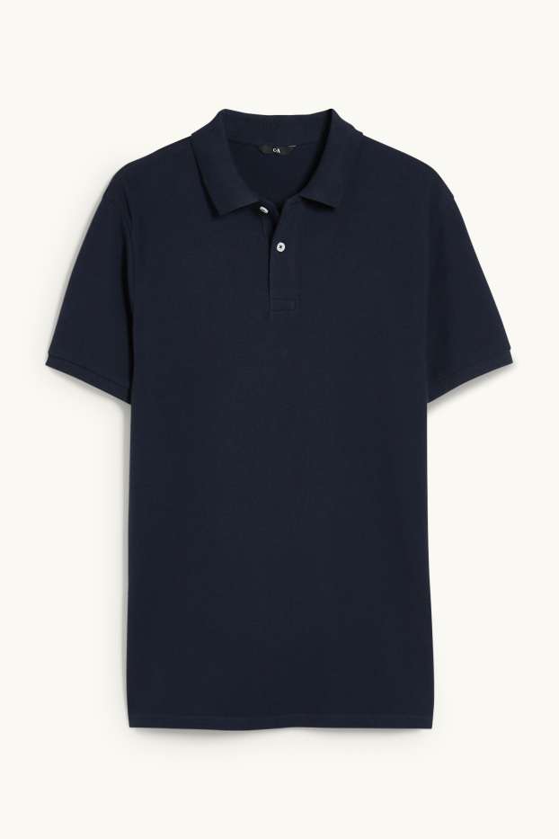 Hommes - Polo - bleu foncé