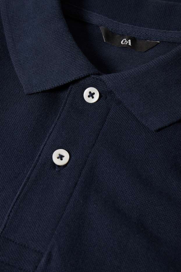 Hommes - Polo - bleu foncé
