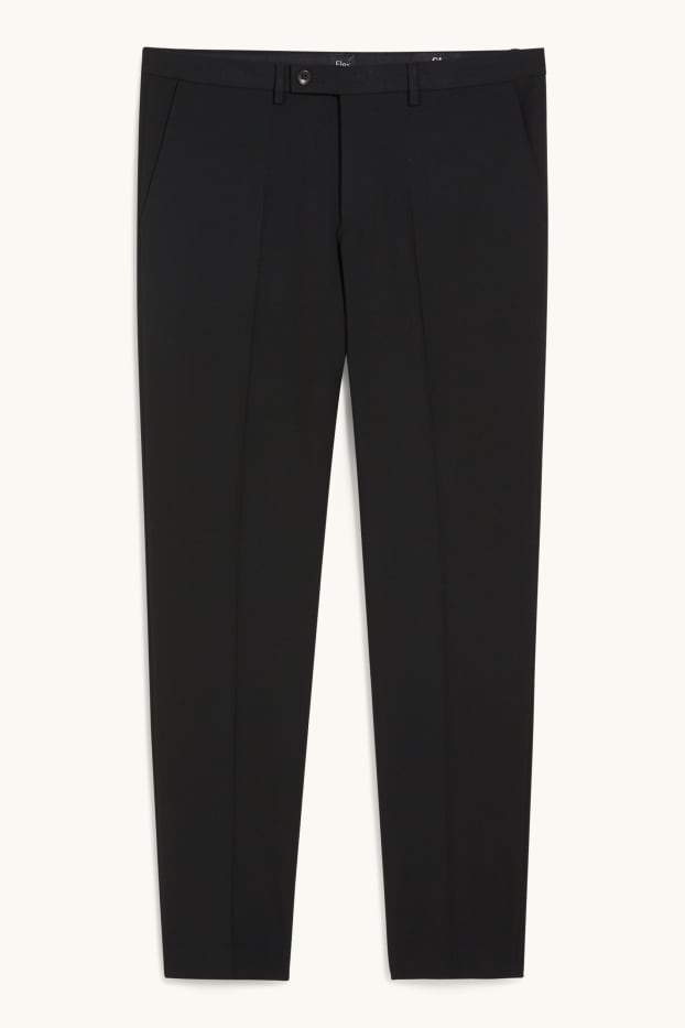 Uomo - Pantaloni coordinabili - slim fit - Flex - LYCRA® - Mix & Match - nero