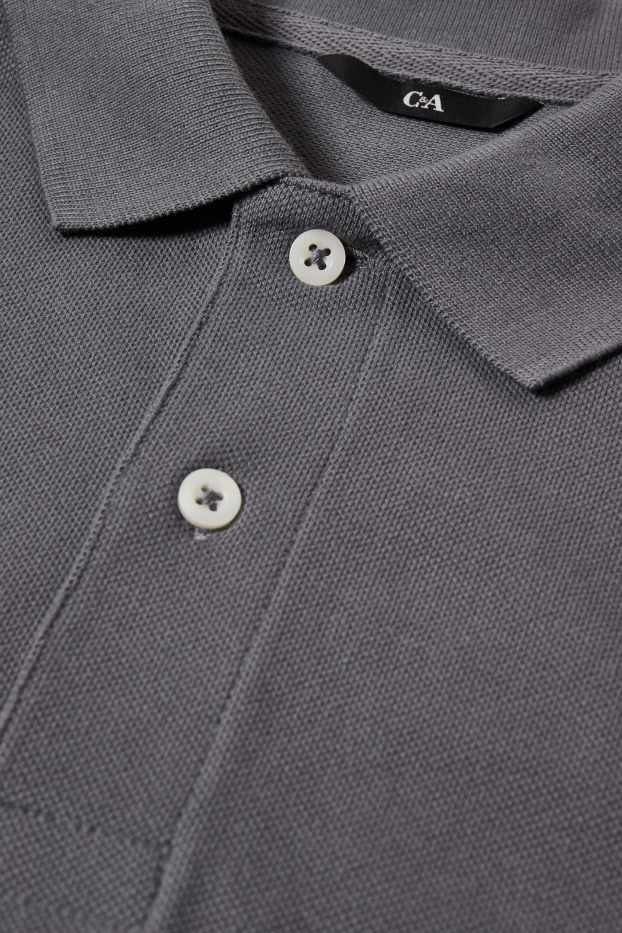 Bărbați - Tricou polo - gri