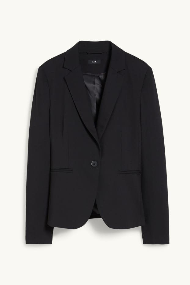 Femmes - Blazer de bureau - cintrée - noir