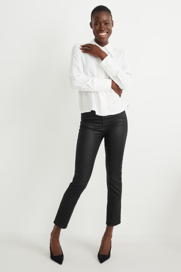 Dona - Slim jeans - high waist- LYCRA® - negre