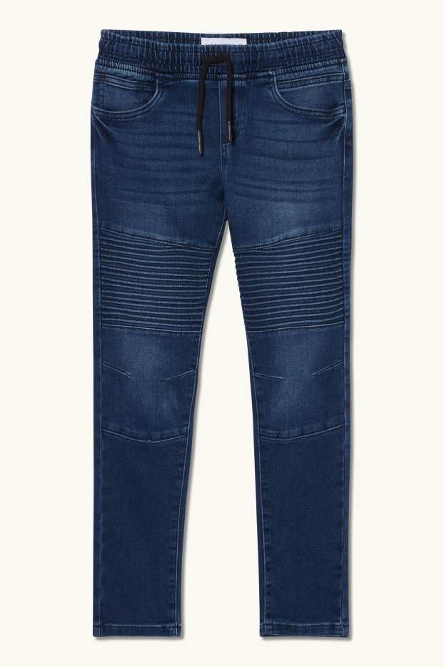Kinder Buben - Tapered Jeans - jeansblau