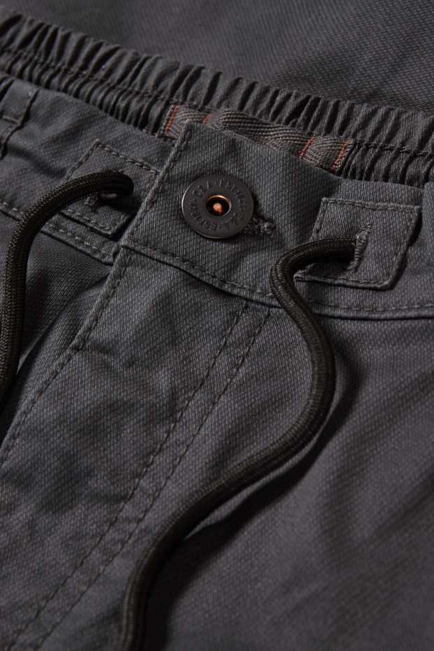 Uomo - Pantaloni cargo - regular fit - LYCRA® - jeans grigio scuro