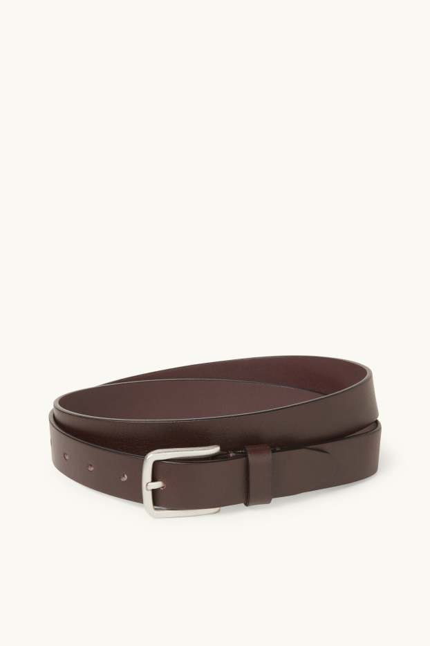 Hommes - Ceinture en cuir - marron