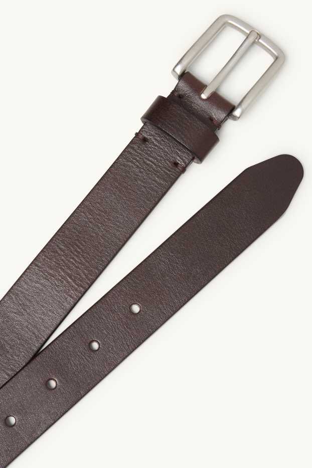 Hommes - Ceinture en cuir - marron