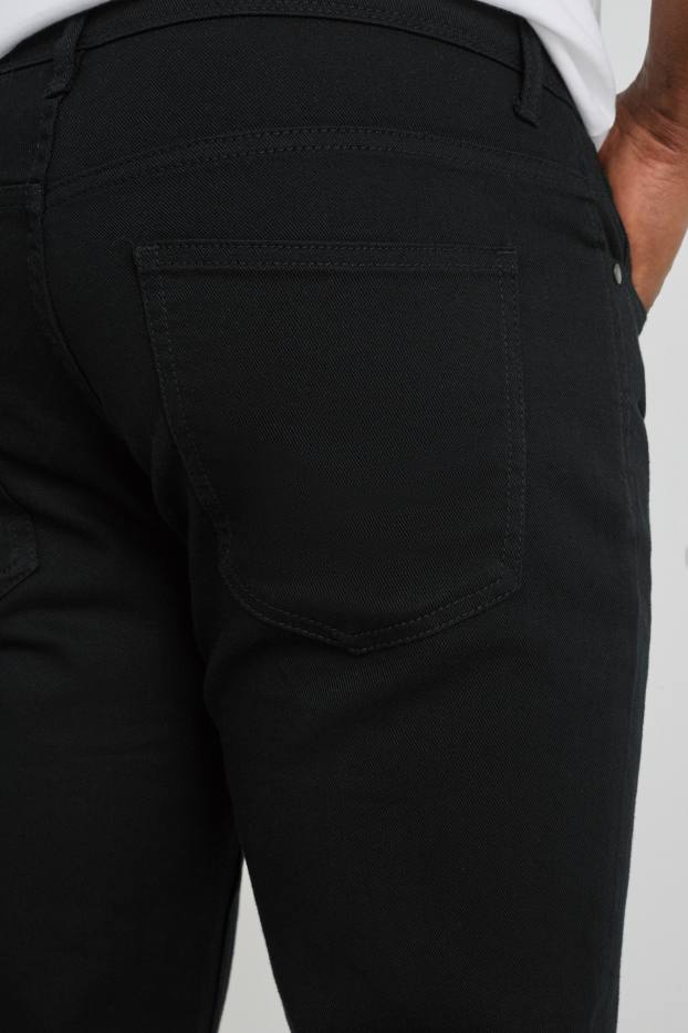 Herren - Stoffhose - Regular Fit - LYCRA® - schwarz