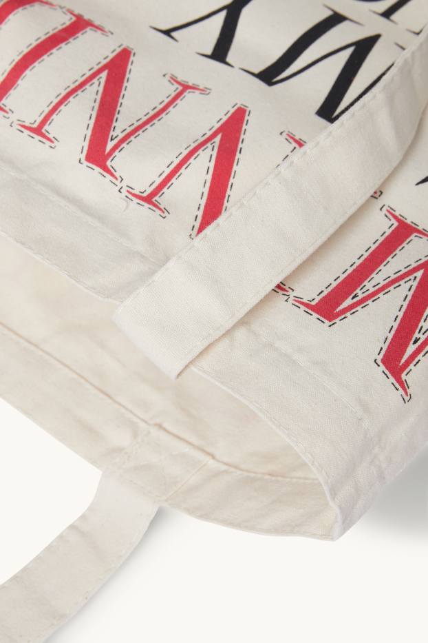 Femmes - Minnie Mouse - sac de jute - blanc crème