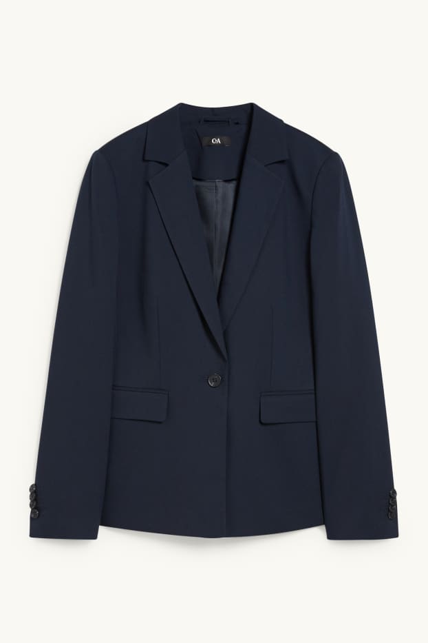 Damen - Business-Blazer - tailliert - dunkelblau
