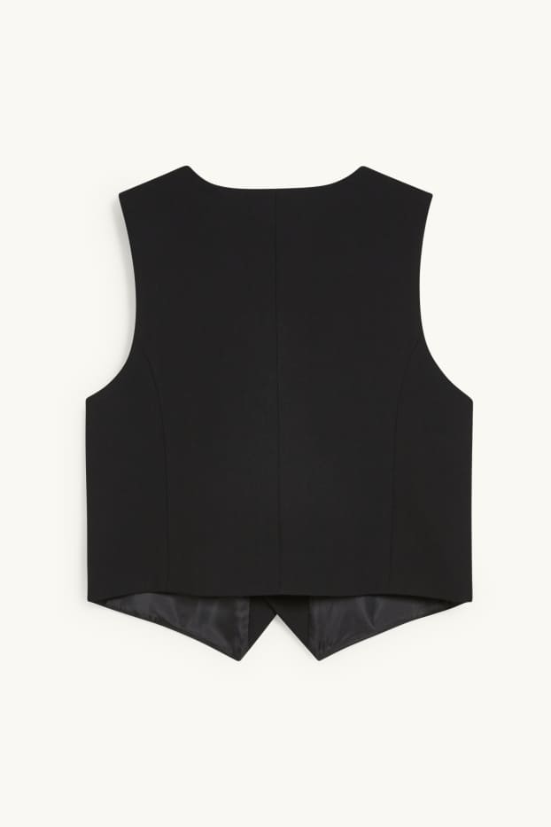 Kinder Buben - Baukasten-Weste - Stretch - LYCRA® - schwarz