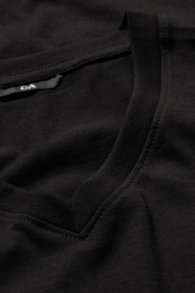 Pánské - Tričko - regular fit  - černá