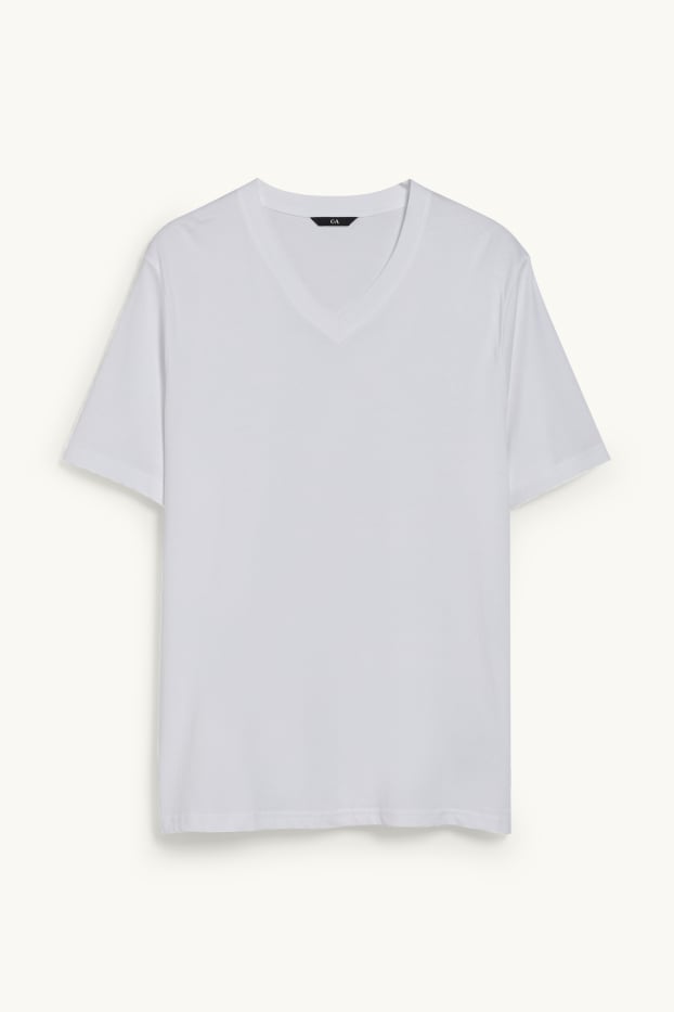 Heren - T-shirt - regular fit  - wit