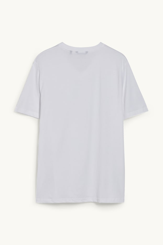 Heren - T-shirt - regular fit  - wit