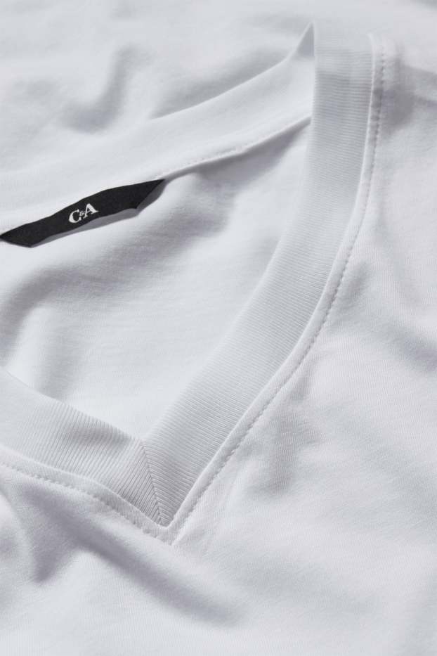 Heren - T-shirt - regular fit  - wit