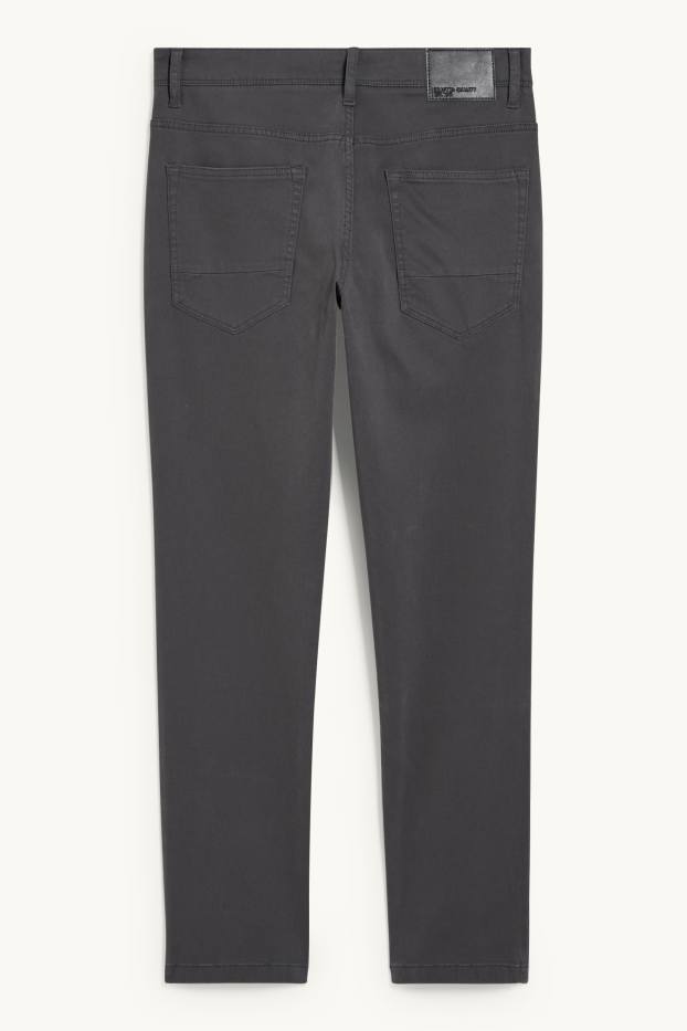 Hommes - Pantalon - slim fit - Flex - gris foncé