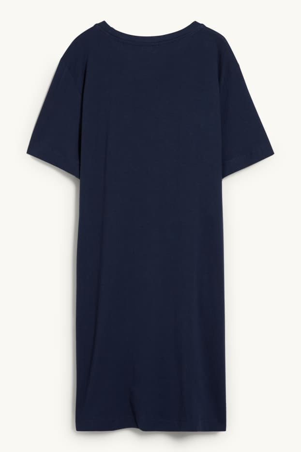 Donna - Camicia da notte - Snoopy - blu scuro