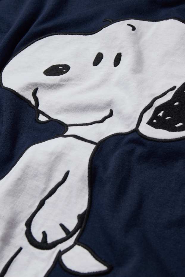 Donna - Camicia da notte - Snoopy - blu scuro