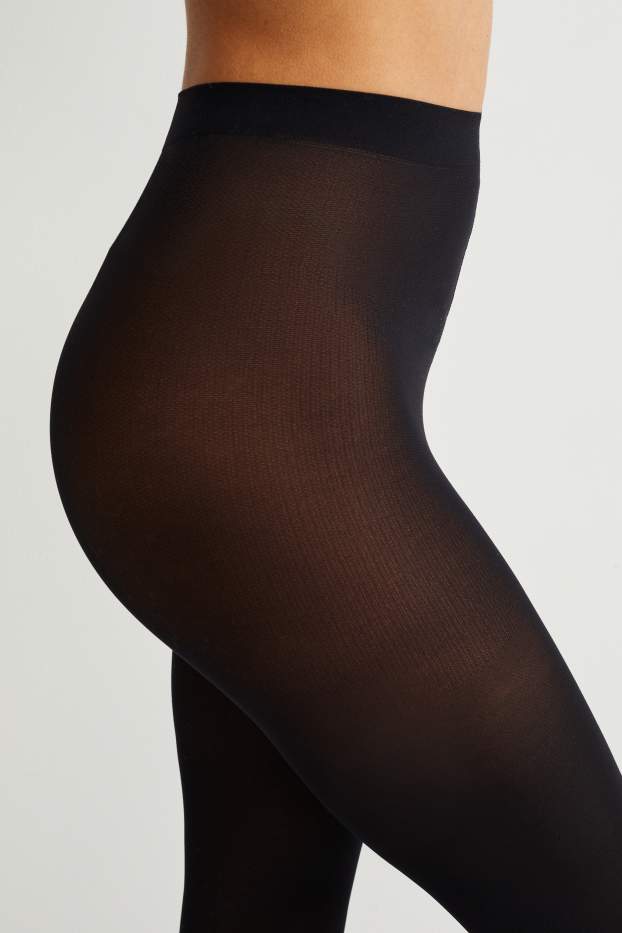 Femmes - Lot de 2 - collants fins - 70 DEN - noir