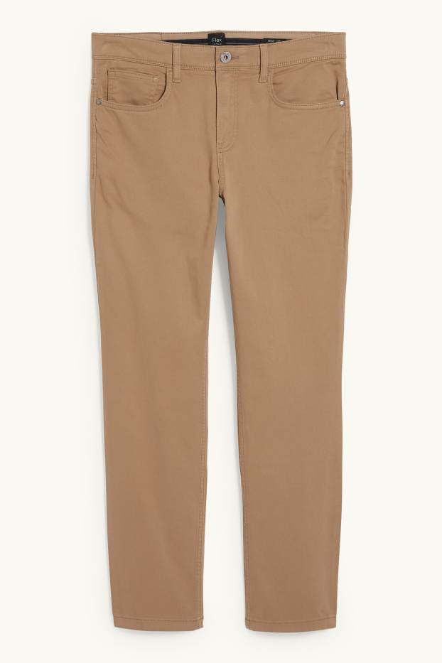 Hommes - Pantalon - slim fit - Flex - LYCRA® - marron clair