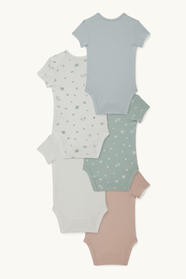 Bebés niñas - Pack de 5 - bodies para bebé - blanco roto