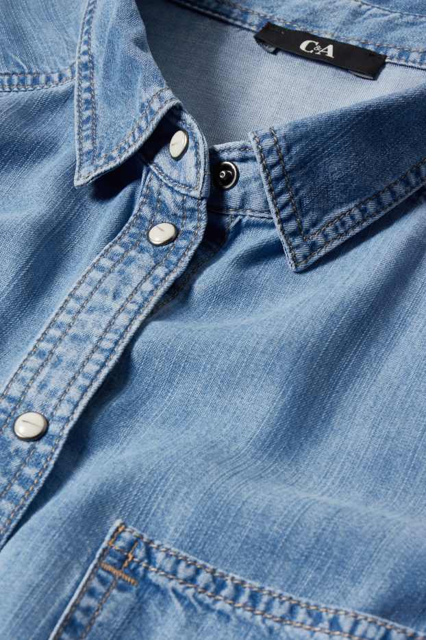 Women - Denim blouse - denim-light blue