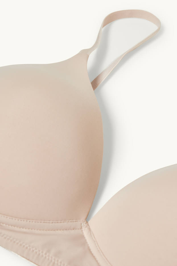 Dames - Set van 2 - BH zonder beugels - voorgevormd - LYCRA® - beige