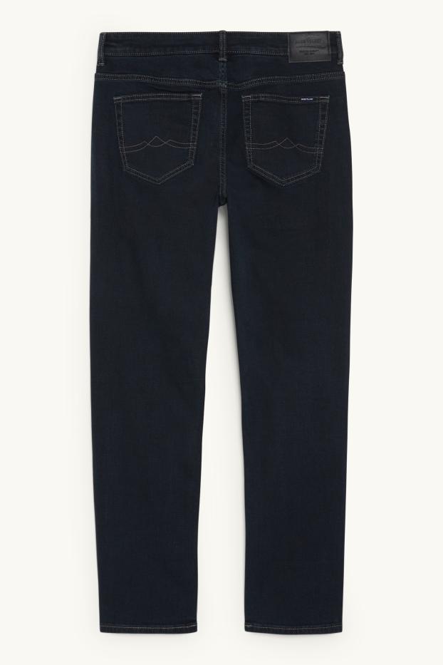 Pánské - Straight jeans - LYCRA® - džíny - tmavomodré