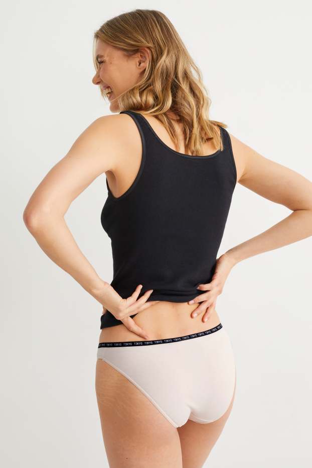 Women - Multipack of 5 - briefs - bordeaux / black