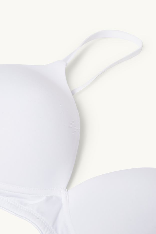 Donna - Confezione da 2 - reggiseno senza ferretti - imbottito - LYCRA® - bianco