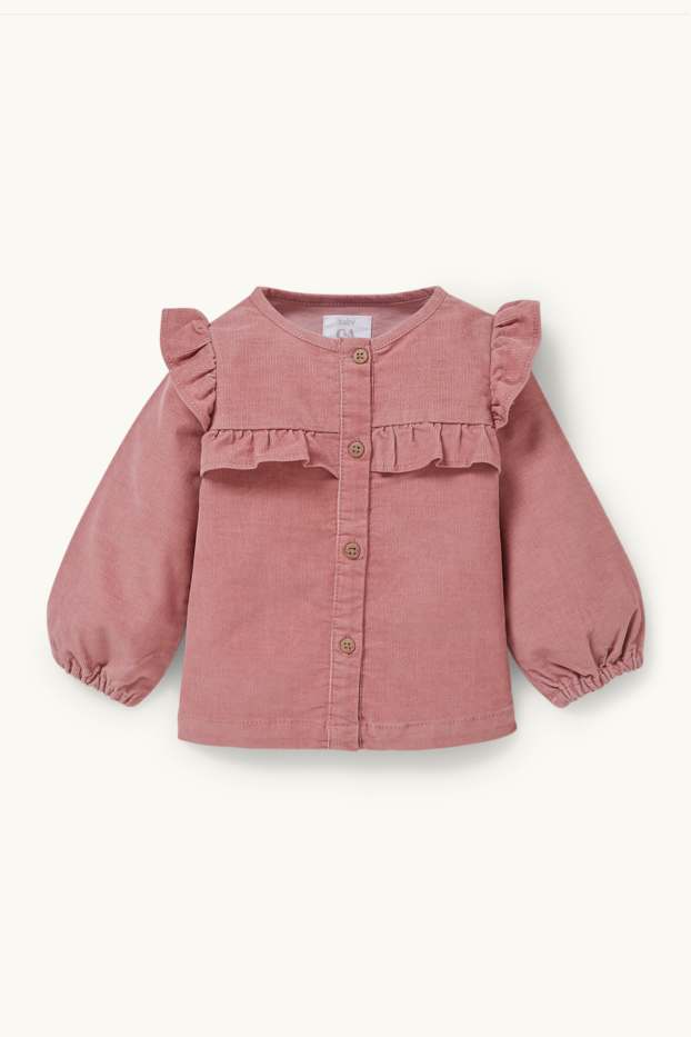 Baby Girls - Baby outfit - 2 piece - dark rose