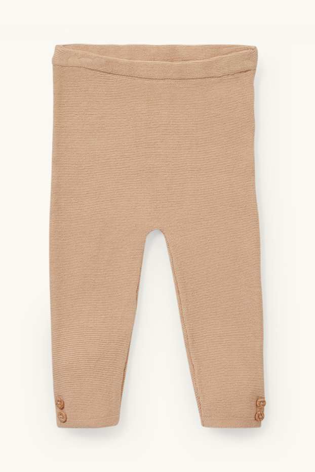 Baby: meisjes - Babyoutfit - 3-delig - lichtbruin