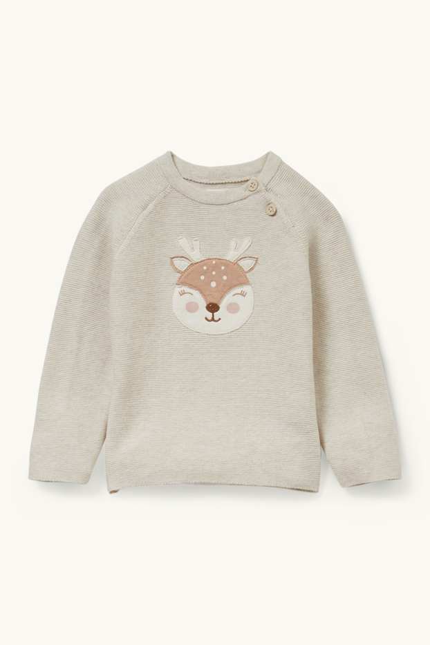 Baby: meisjes - Babyoutfit - 3-delig - lichtbruin