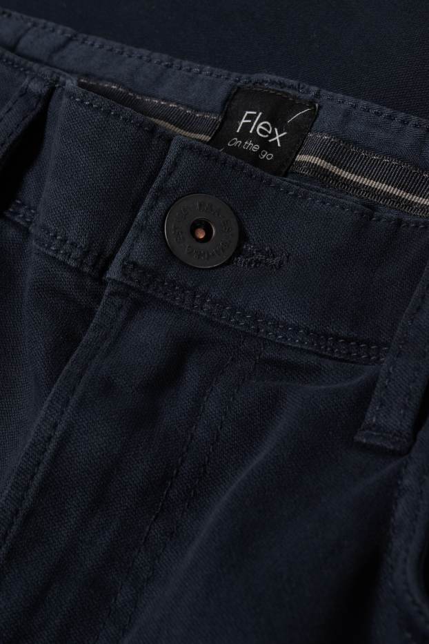 Home - Pantalons - slim fit - Flex - LYCRA® - blau fosc