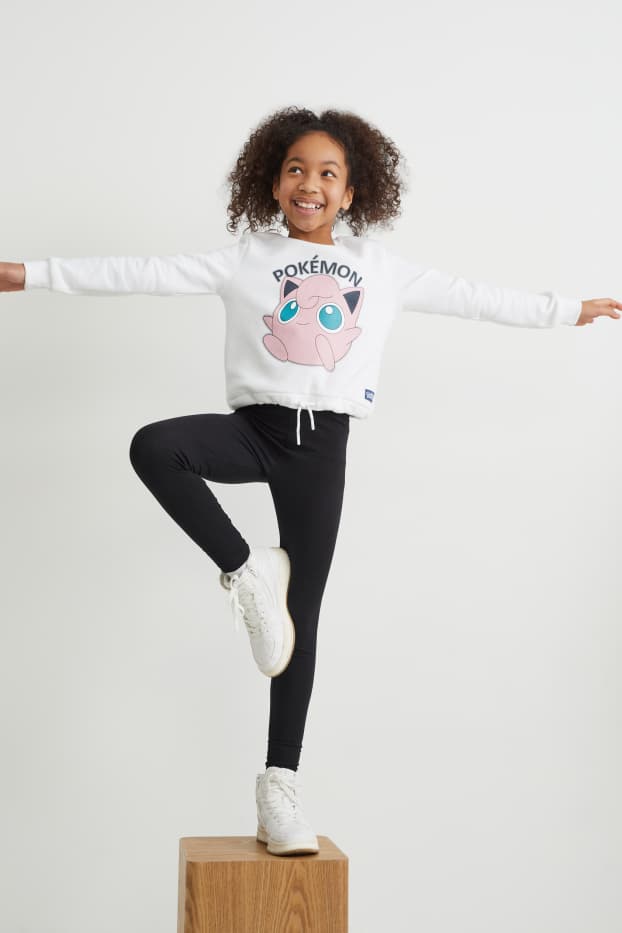 Kinderen: meisjes - Set van 2 - legging - zwart
