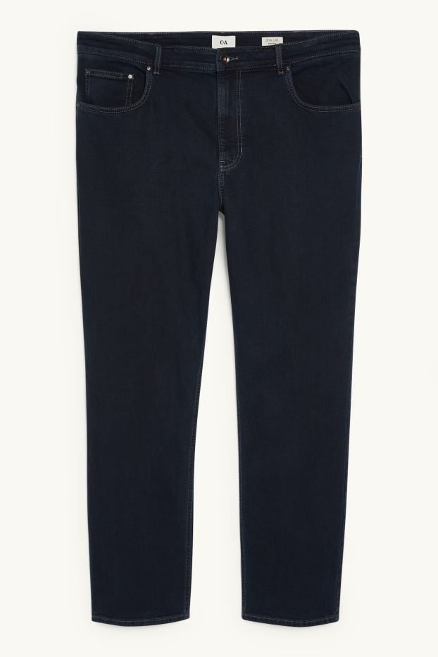 Home - Straight jeans - LYCRA® - texà blau fosc
