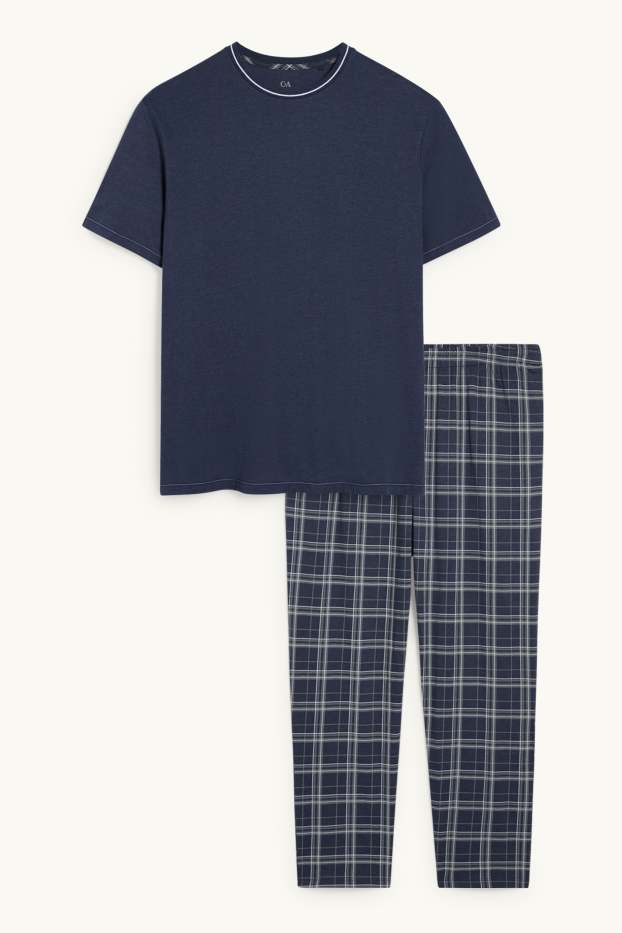 Home - Pijama - blau fosc