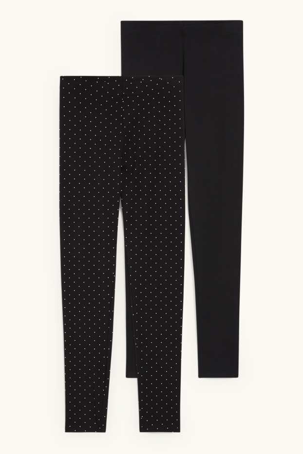 Femmes - Lot de 2 - leggings - noir