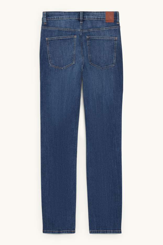Damen - Slim Jeans - High Waist - jeansblau