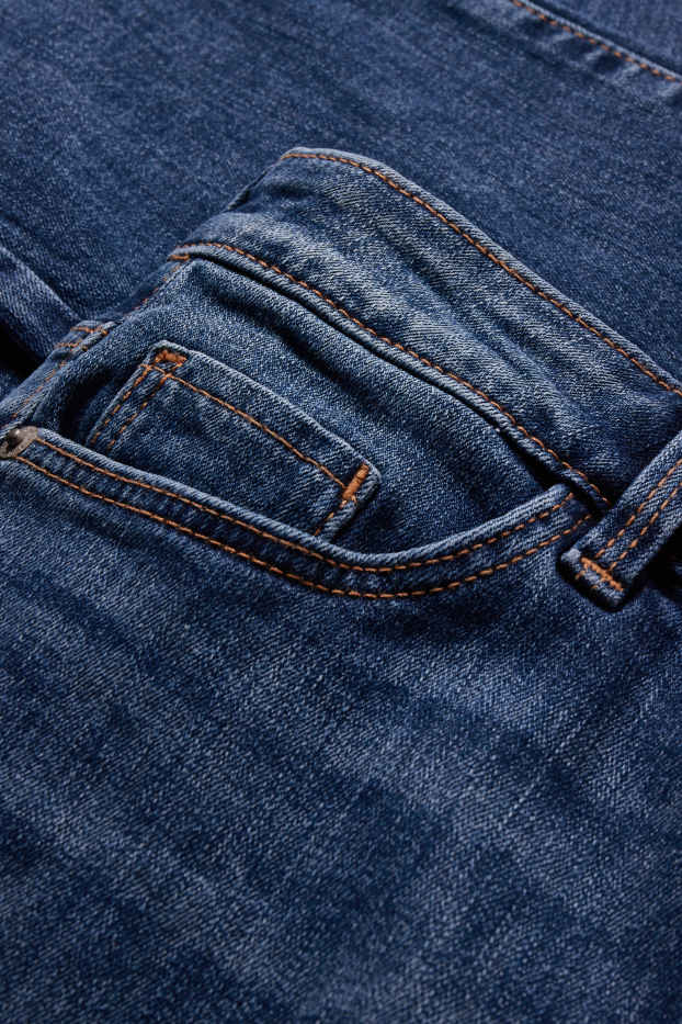 Damen - Slim Jeans - High Waist - jeansblau
