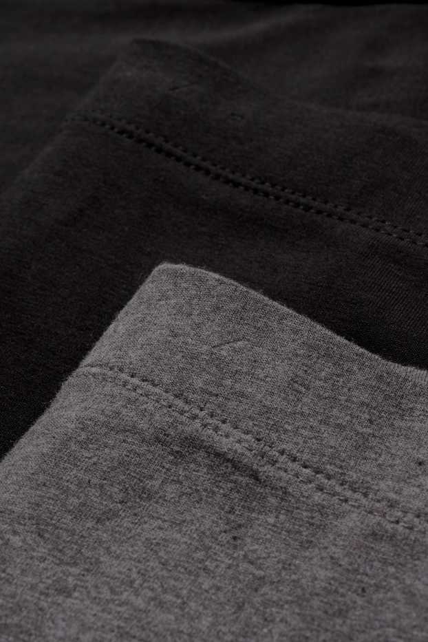 Dames - Set van 2 - legging - LYCRA® - donkergrijs