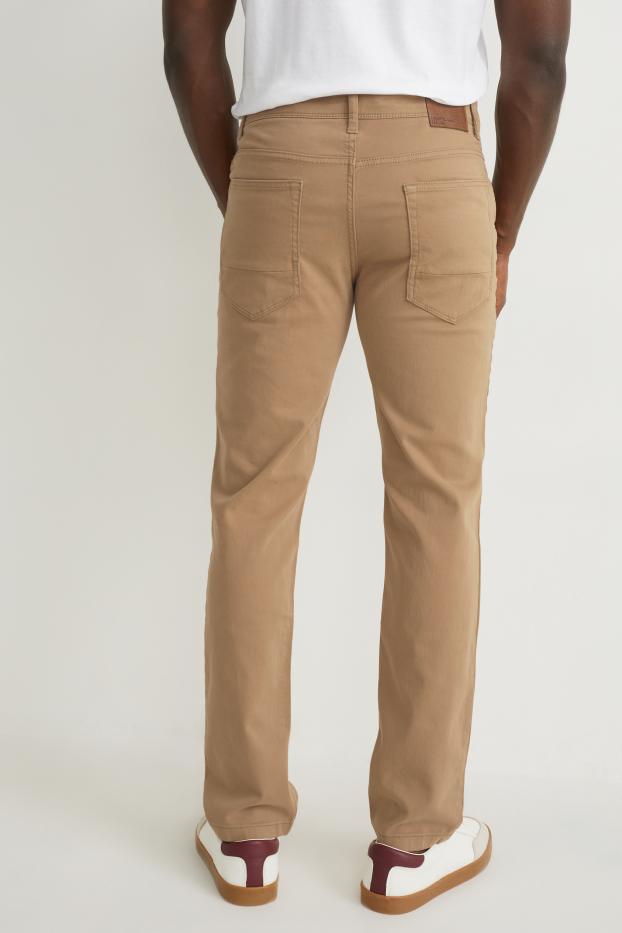 Hommes - Pantalon - slim fit - Flex - LYCRA® - marron clair