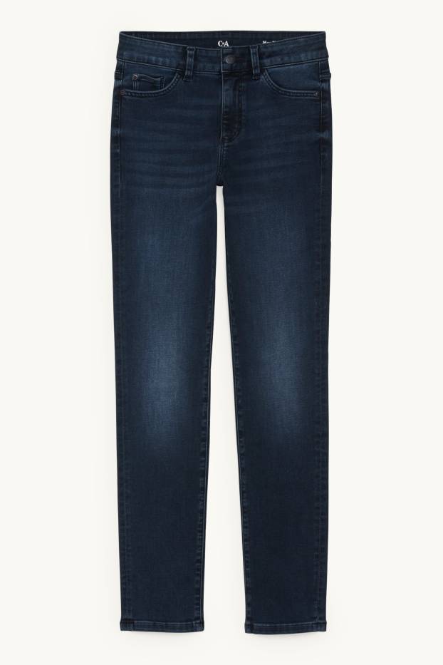 Damen - Slim Jeans - Mid Waist - LYCRA® - dunkeljeansblau