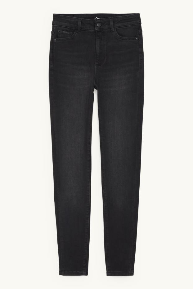 Damen - Skinny Jeans - High Waist - LYCRA® - jeansgrau