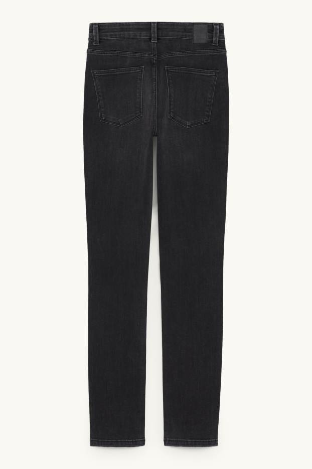 Femei - Slim jeans - talie înaltă - LYCRA® - denim-gri închis