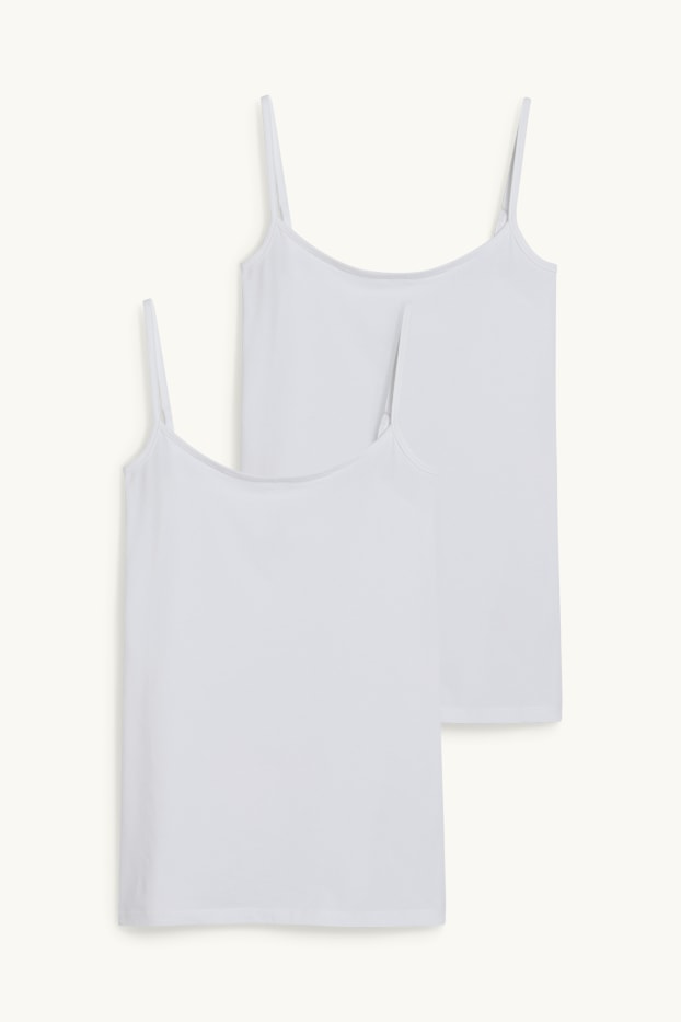 Women - Multipack of 2 - basic top - white