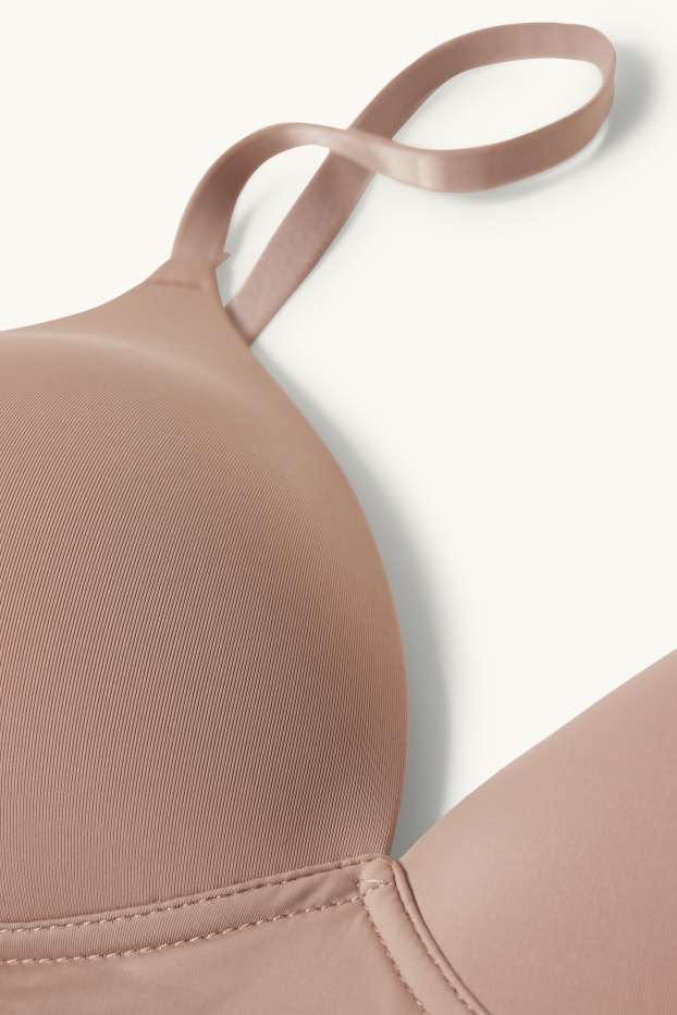 Donna - Reggiseno senza ferretti - imbottito - LYCRA® - beige