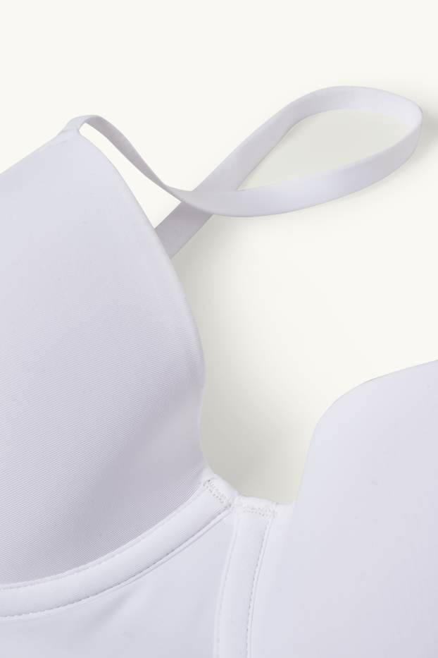 Dames - Set  van 2 - BH met beugels - DEMI - gewatteerd - LYCRA® - wit